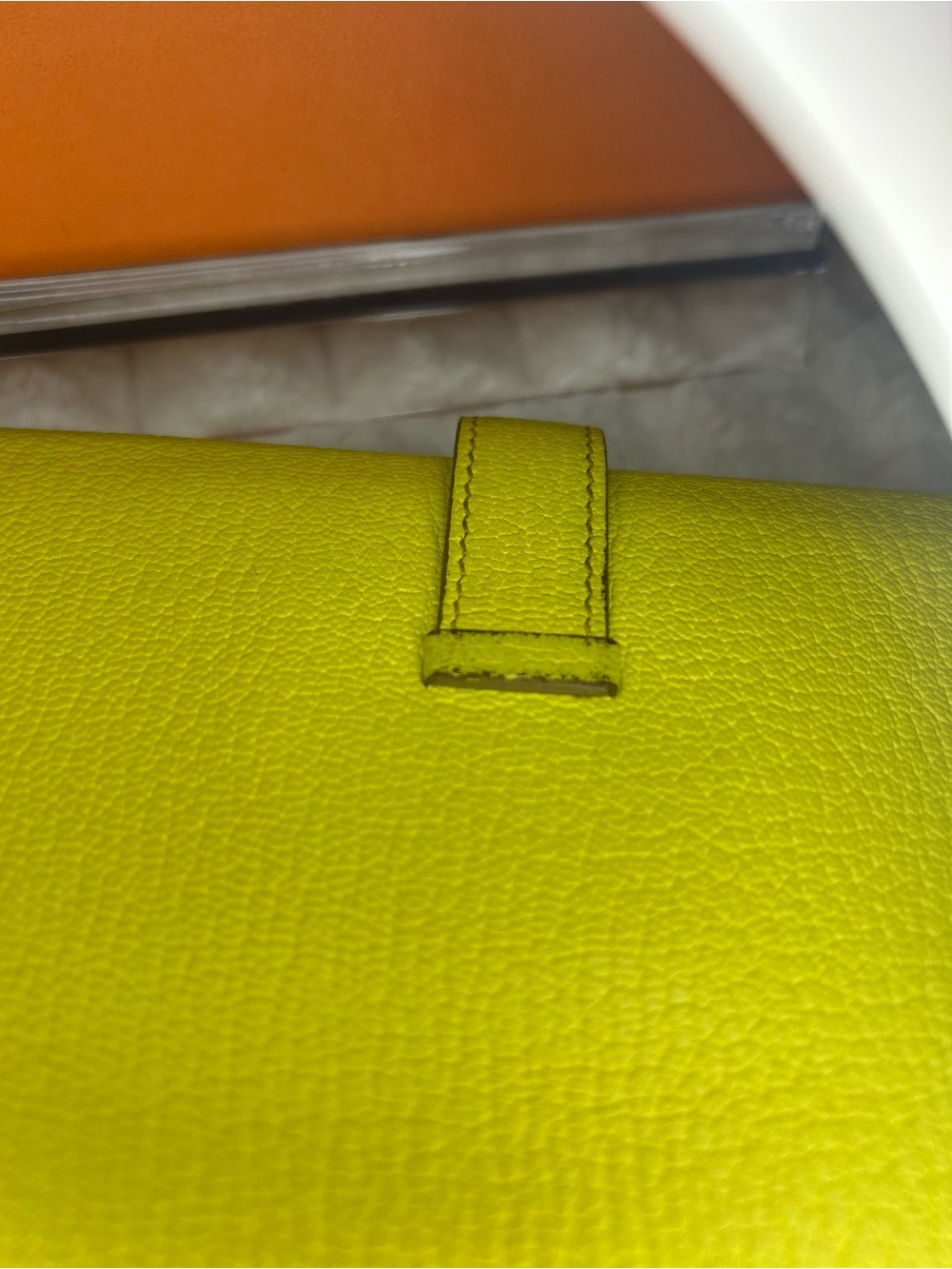 Hermès Bearn Soufflet Chèvre Mysore Leather palladium-plated Hardware - Picture 6 of 15